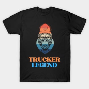 Husband Dad Trucker Legend T-Shirt